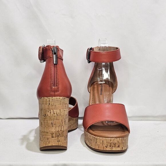 Lucky Brand Women's Himmy Platform Wedge Sandals Size 9 Eco Red NWT - Picture 4 of 6